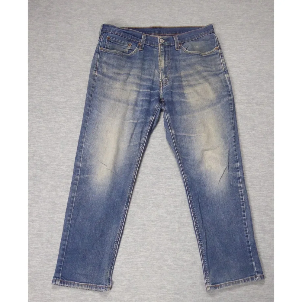 Levis 541 Athletic Taper Jeans Mens 34 Blue Medium Wash Denim 34x27.5